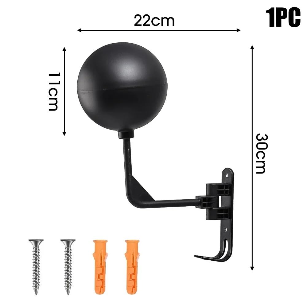 Helmhalterung Wand Motorradhelm-Wandhalterung mit Haken, 180 ° drehbar, Metall, Fahrradhelm-Display, Kleiderbügel, Ständer for Mäntel, Mützen, Rugby-Helme