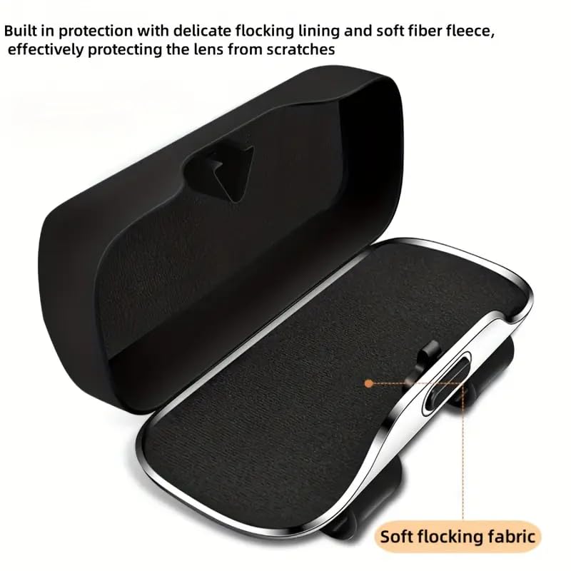 Image of RALTS Sunglasses Holder for Car Sun Visor, Protective Automotive Eyeglasses Storage Case Hanger, Soft Vehicle Interior Glasses Organizer Box Accessories, Universal for SUV Sedan Truck