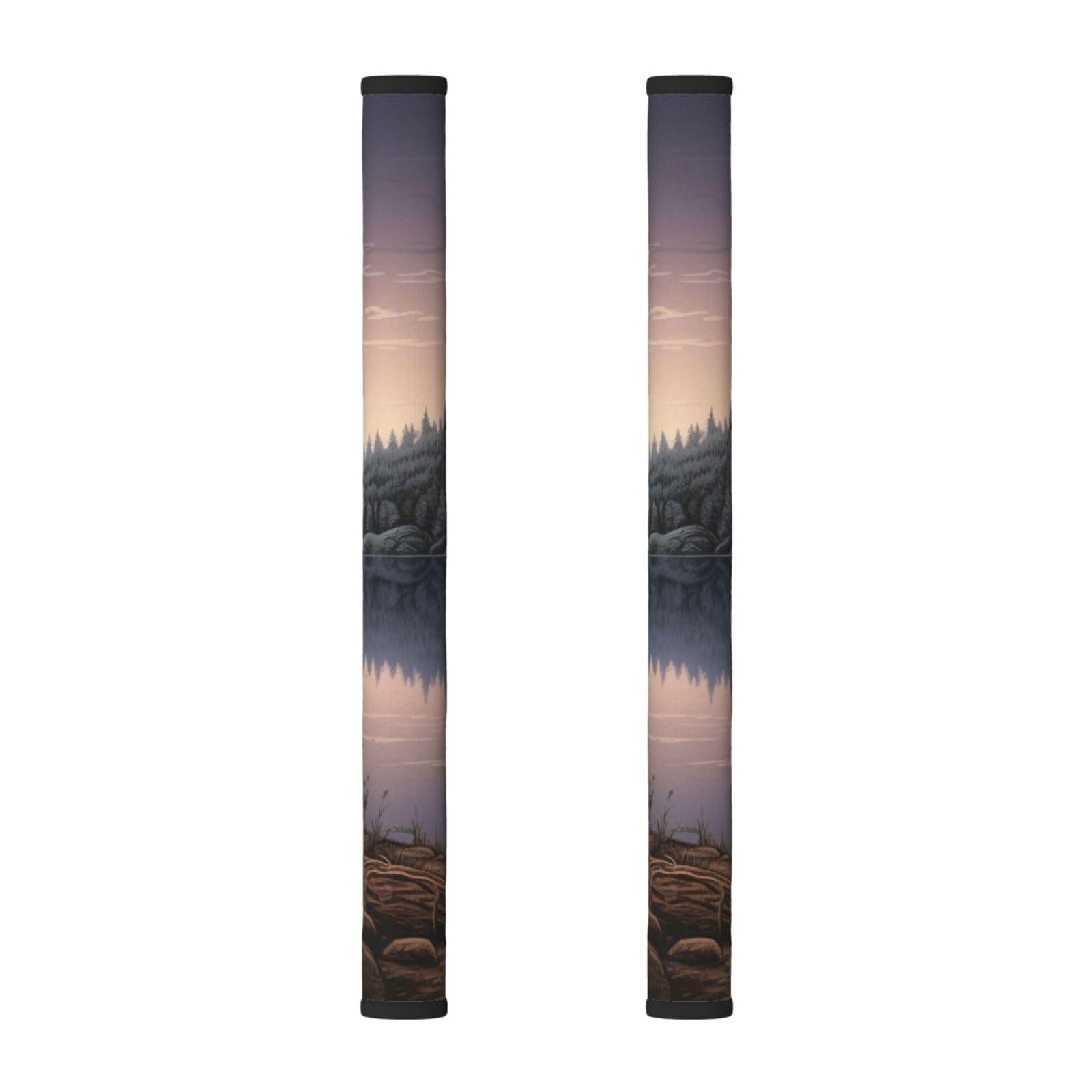 VGFJHNDF Refrigerator Door Handle Covers 2-Pack, Lake Camping Printed Protect and Decorate for Fridge Ovens Dishwashers