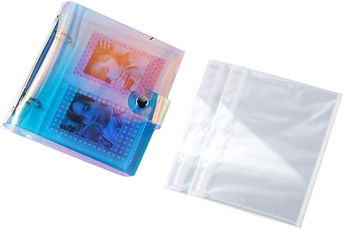 Fundas para fotos de 4 x 6 pulgadas álbum de fotos de 100 bolsillos libro de fotos funda para tarjetas de fotos mini álbum de fotos soporte de fotos