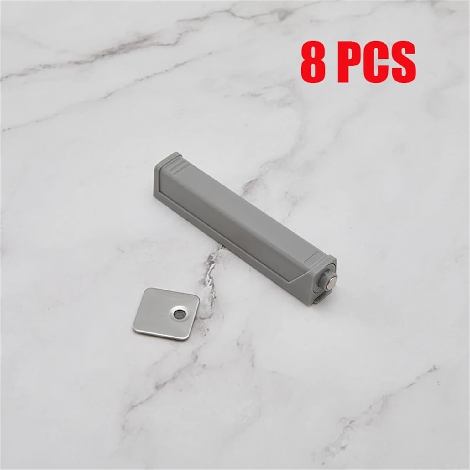 Damper Buffers Kitchen Cabinet Catches Door Stop Drawer Soft Quiet Close with Srews Invisible Handle Home Furniture Hardware(Grey 8PCS)