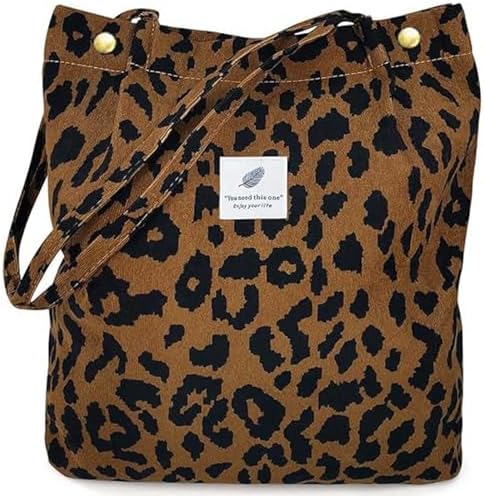 Sac Fourre Tout en Velours Côtelé pour Femmes et Filles, Sac Caba...