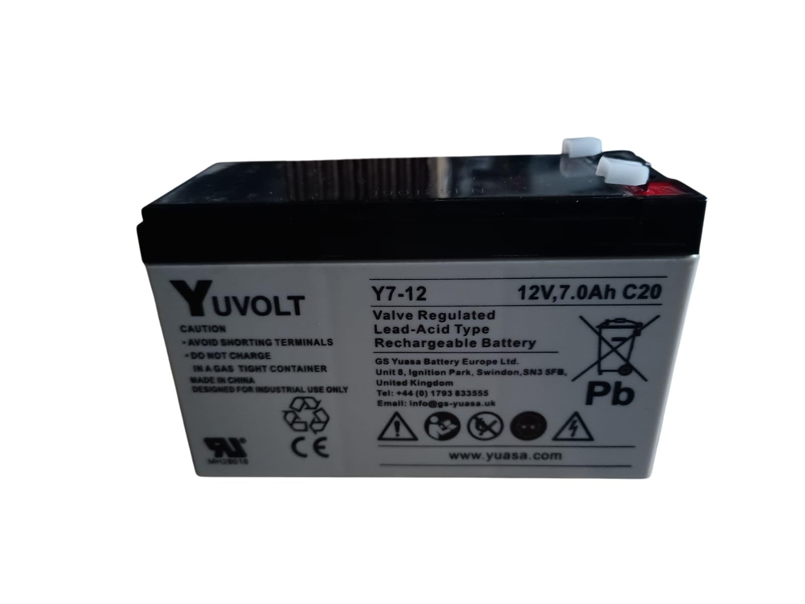 Lead Yucel 12V 7Ah Y7-12 battery - Y7-12