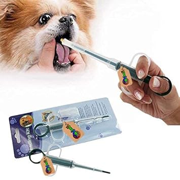 DreamAuro Pet Pill Dispenser, Pet Pill Tablet Shooter with Soft Silicone Tip, Medicine Feeding Dispenser Pill Pusher Water Dropper Feeding Kit for Dogs Cats Small Animals (Green)