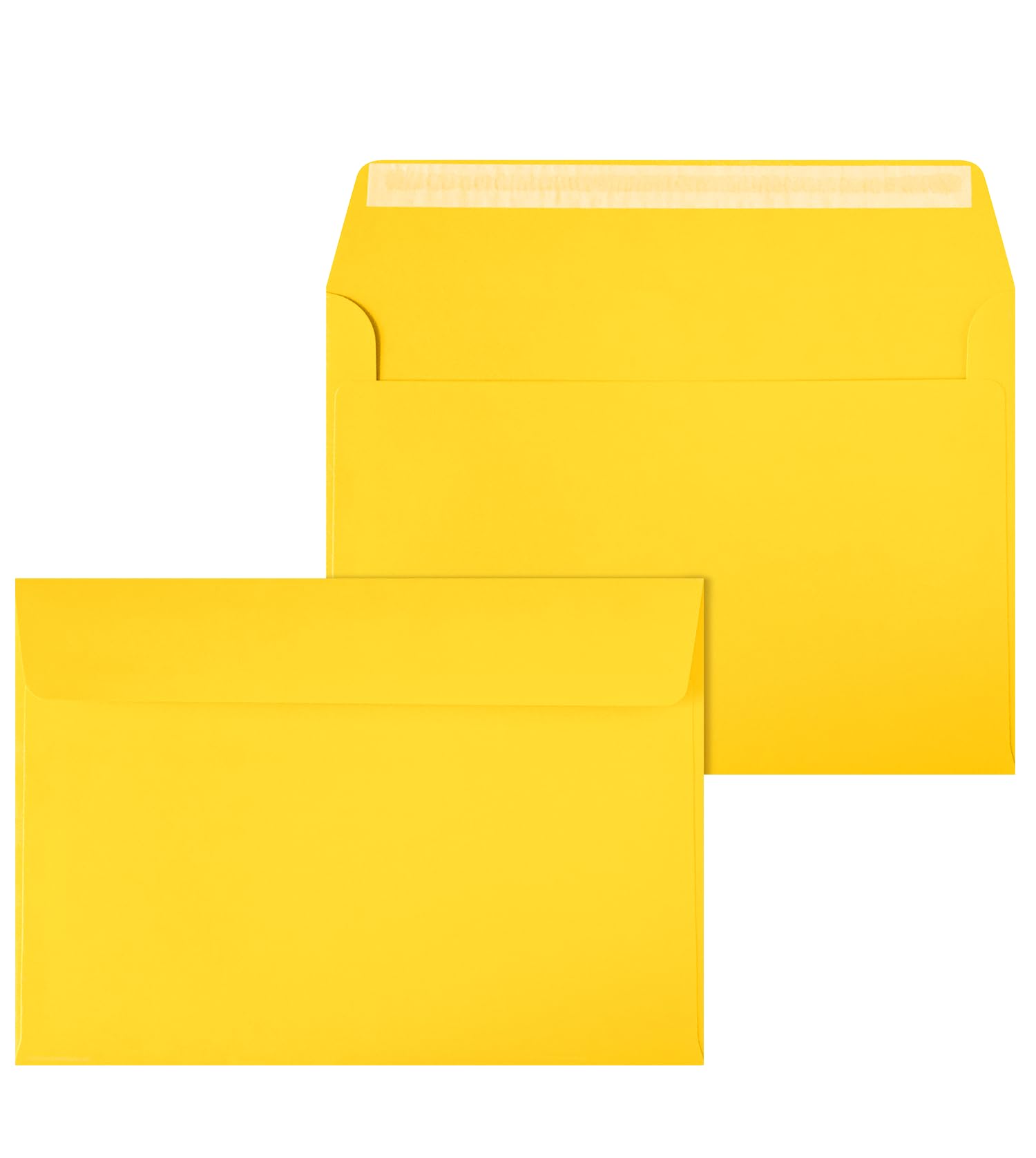 Netuno 250 Large Yellow envelopes C5 162 x 229 mm 6.4 x 9 in 120gsm Coloured Invitation Envelope Elegant envelopes for A5 Letters Wedding Invitations Greeting Cards documents Postcards