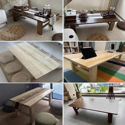 Mesa de centro de madera para salones pequeños multifuncionales 8