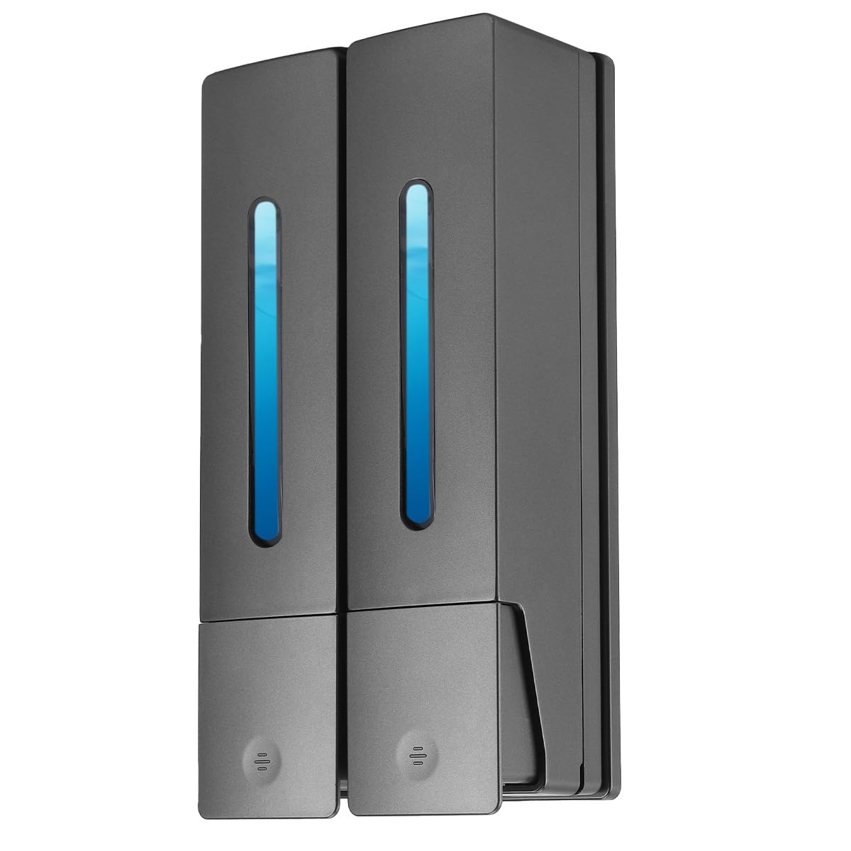 Yuirshion - Dispensador de jabón para Pared (2 x 400 ml, sin taladrar, dispensador de detergente para Lavabo, Gel de Ducha, champú para Cocina y baño)