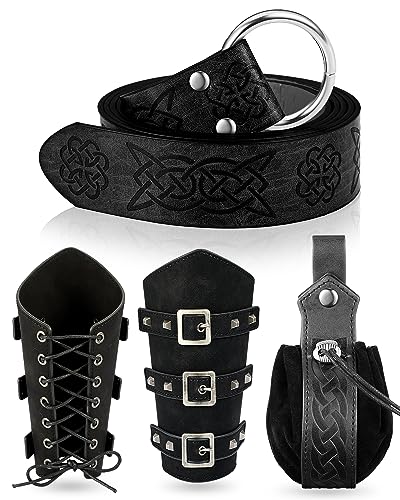 Accessoires de costume Viking en cuir pour briller lors des festivals médiévaux et soirées
