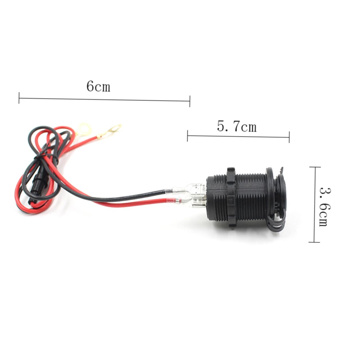 Gatuida Cargador De Pilas 3 Piezas Salida De Receptáculo Enchufe De De De Coche 12v Adaptador USB Cargador Bateria