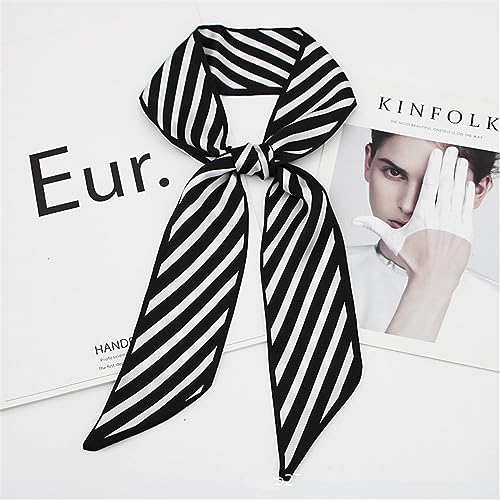 QTMY 5 Pack Purse Scarf for Bags Silk Head Scarf for Hair Handbag Women Scarfs Band Hair Neck Scarves Fashion Gifts,684