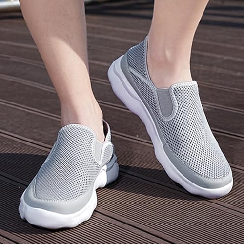 Men's Mesh Breathable Slip on Loafers Lightweight Non-Slip Drving Tennis Sneakers for Standing All Day Walking Work2