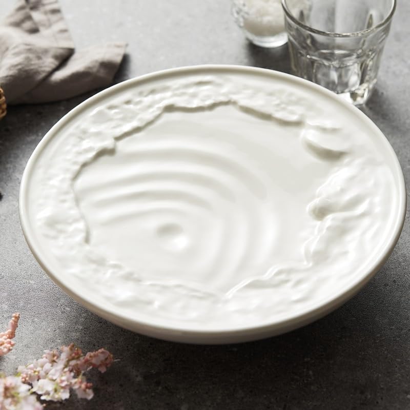 Talerze obiadowe Ceramiczna płyta izolacyjna do domu, restauracji, hotelu, zastawy stołowej, kreatywna zachodnia żywność zestaw obiadowy (S)