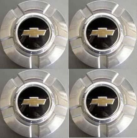 4pcs. 18 Inch Chevy 6 Lug Machined aluminum Center Caps Hubcaps Wheel Cover 2007-2014 # 9596343 or 9597991 5291 Silverado Suburban Tahoe Avalanche 1500 Pickup Truck Suv