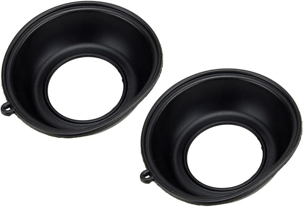 Car Repair Parts 4Pcs Motorcycle Carburetor Vacuum Diaphragm Membrane Fit for Honda CMX250C Rebel 250 CMX250CD 1986 Black Easy Maintenance