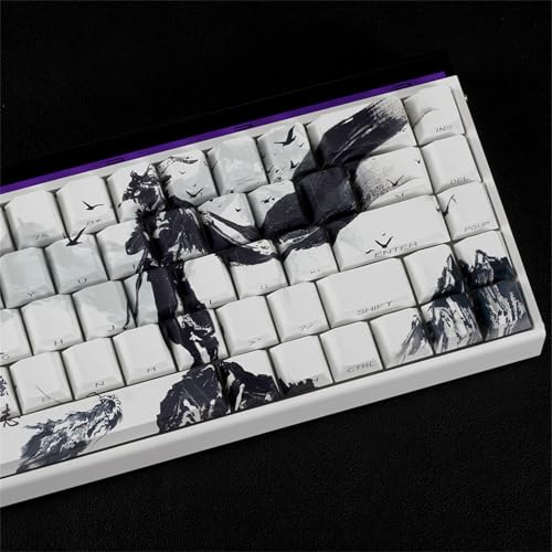Capuchons PBT pour clavier mécanique ANSI 61 64 68 avec impression latérale