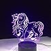 Produktbild Xiaolaji 3D Nachttischlampen Usb 7 Farbwechsel Led-Voll Nette Einhornlampe Haushalt Schlafzimmer Büro Tischlampe Kind Weihnachtsgeschenke-Fernbedienung