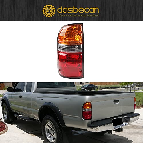 Dasbecan Left Driver Side Tail Light Lamp Rear Taillights Assemblies Compatible With Toyota Tacoma 2001-2004 Replaces 8156004060 ‎To2800139 #TOP5