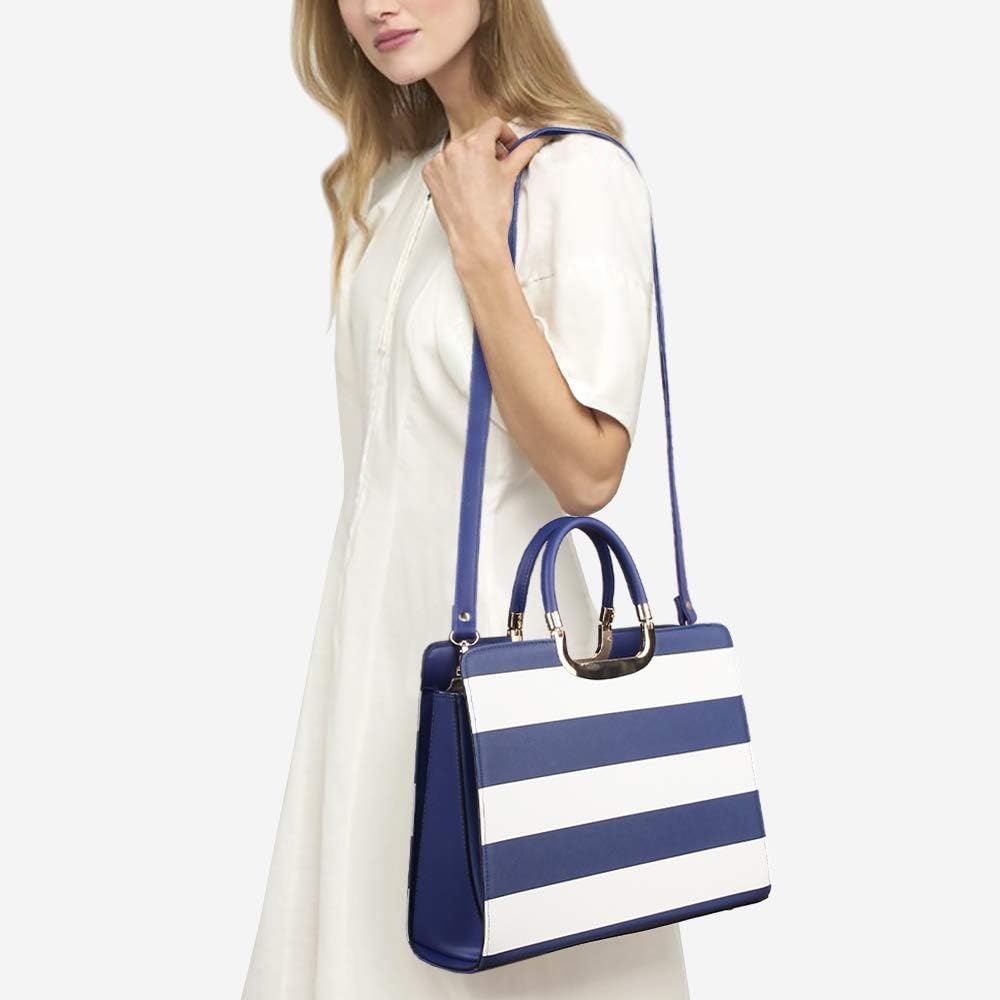 Womens Handbag Top Handle Shoulder Bag Tote Satchel Purse Work Bag with Matching Wallet - Image 2