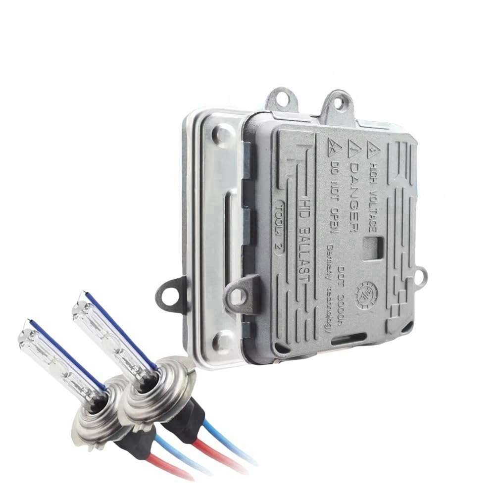 HID Xenón Balasto Kit De Bombilla Y Balasto para Faro De Xenón HID para Coche 55W 9005 K-9006 H1 H3 H7 H8 H11 881 HB3 880 HB4 9012 3000 8000 Xenón HID Lastre(4300K Warm White,H7)