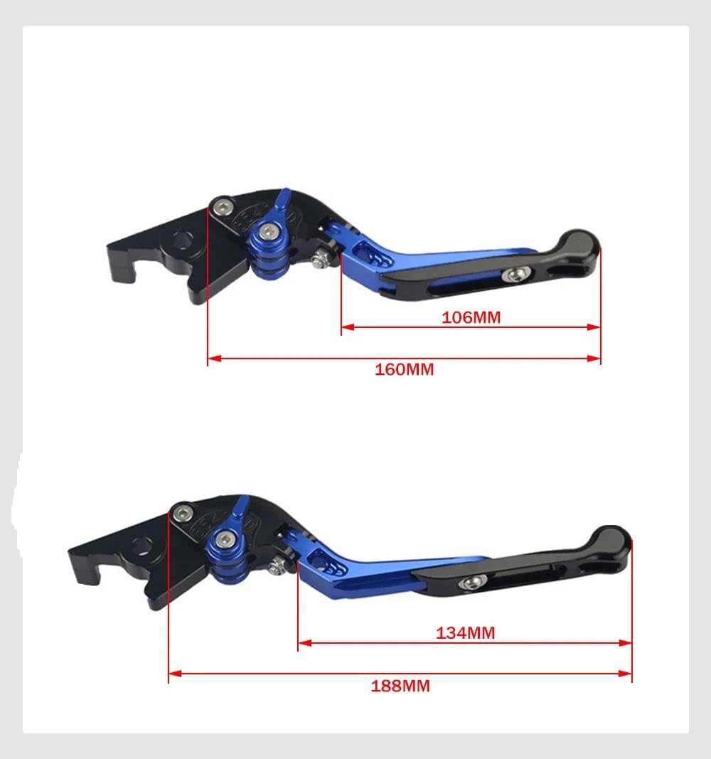 Leve frizione freno moto Per CRF300L CRF300 Per Rally CRF 300 L 300L 2021 2022-2024 Accessori Moto Maniglia Leva Freno Regolabile Leve Freno Frizione Frizione freno moto(Rosso)