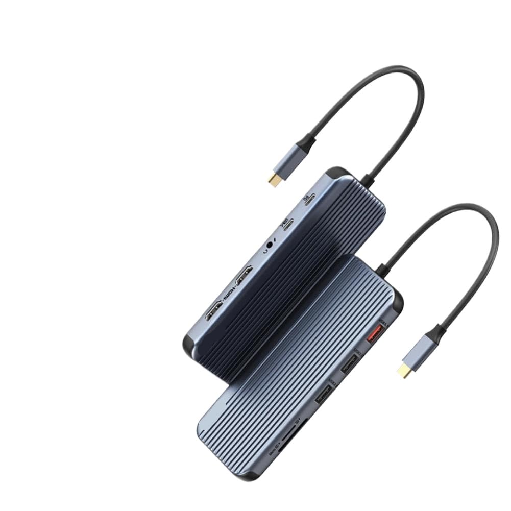 USB C HUB 4K 60Hz Type C to HDMI DP VGA Gigabit Ethernet USB 3 1 PD 100W