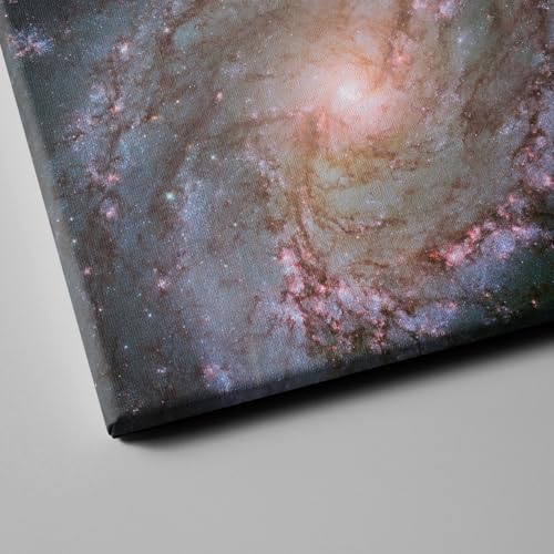 Cuadro del telescopio Hubble para salón, lienzo mediano de la galaxia Messier 83 Spiffing Prints 3