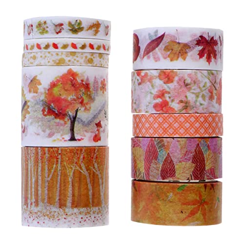 HAPINARY 2 Cajas Cinta Washi De Otoño Póster Puntos De Cinta De Doble Cara Cintas Dispensador Cinta Adhesiva Decoración Embalaje Cinta Decorativa para Scrapbook Pegatinas