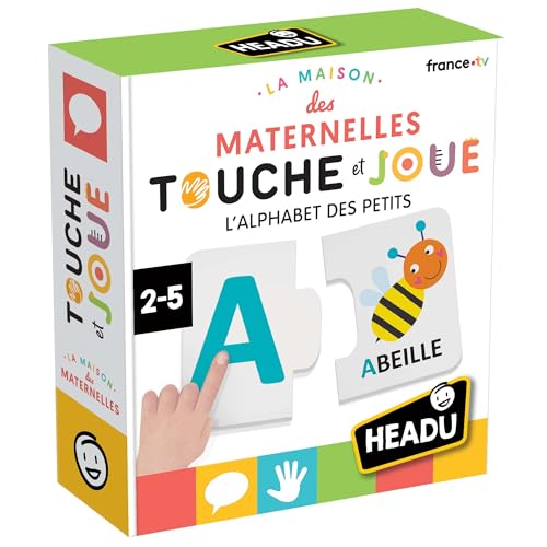 HEADU - L'Alphabet des Petits - Lettres Et Mots pour Les Plus Petits | Jeu Educatif 2 3 4 Ans, Jeu pour Apprendre à Lire et à Écrire, Collaboration Les...
