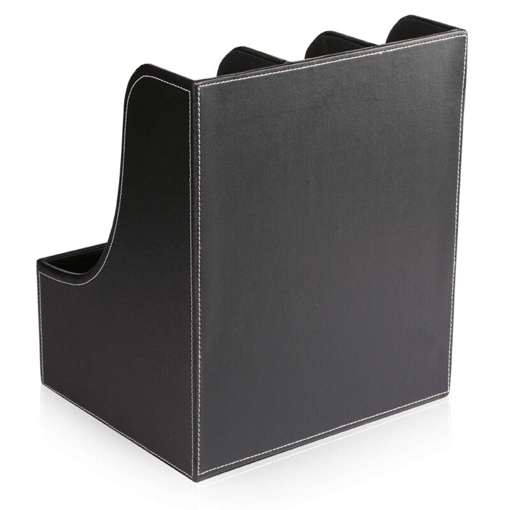 Rack documenti desktop verticale - File a tre colonneLeather Office Supplies Sorter per un'efficiente archiviazione di aree di lavoro e nizzazione aziendale