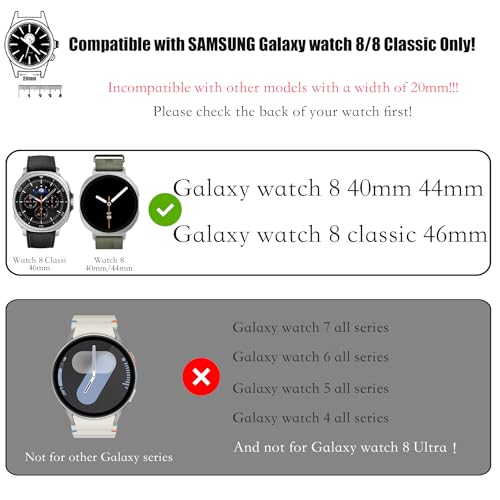 Correa Scrunchie para Samsung Galaxy Watch 8 40mm/44mm/46mm miniatura 2
