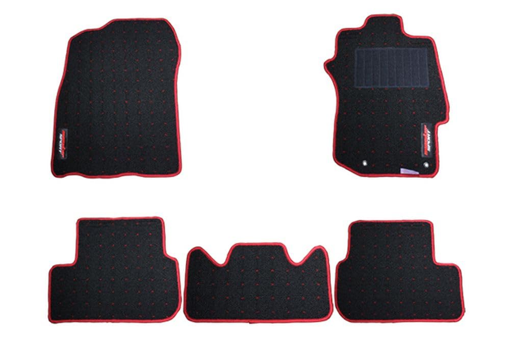 MONSTERSPORT　フロアマット ランサーエボリューション10/ランサーEvo.X［CZ4A］5MT車用(＊1型寒冷地仕様対応) ブラック×レッド　3PSQ11 Amazon | MONSTER SPORT フロアマット ランサーエボリューション10