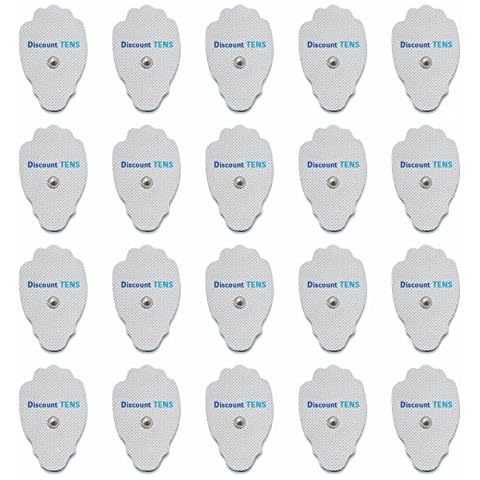 TENS Electrodes, Super Value 20 Replacement Electrode Pads for TENS Units, Snap TENS Unit Electrodes Cover
