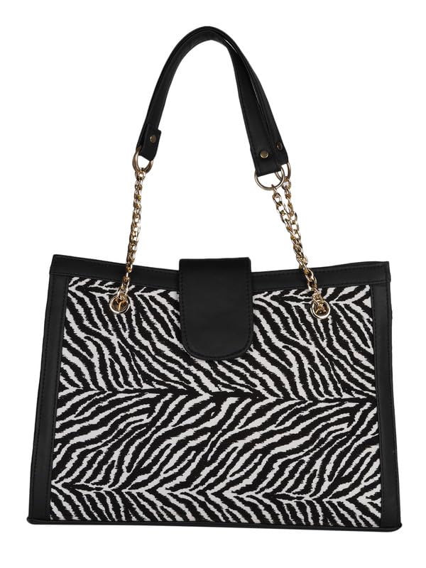 MINI WESST Womens Western Casual Textured Zip Tote Bag | Perfect for Office, College & Everyday Use (B0CKTFC67W) Amazon Price History, Amazon Price Tracker