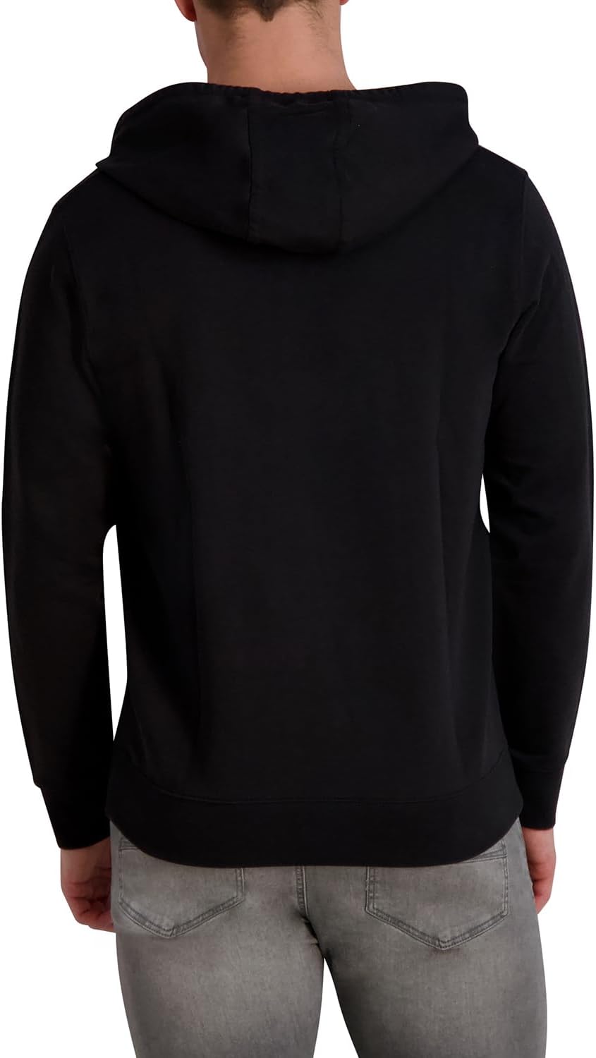 KARL LAGERFELD mens Hoodie With Rubber Logo French Terry - Image 4