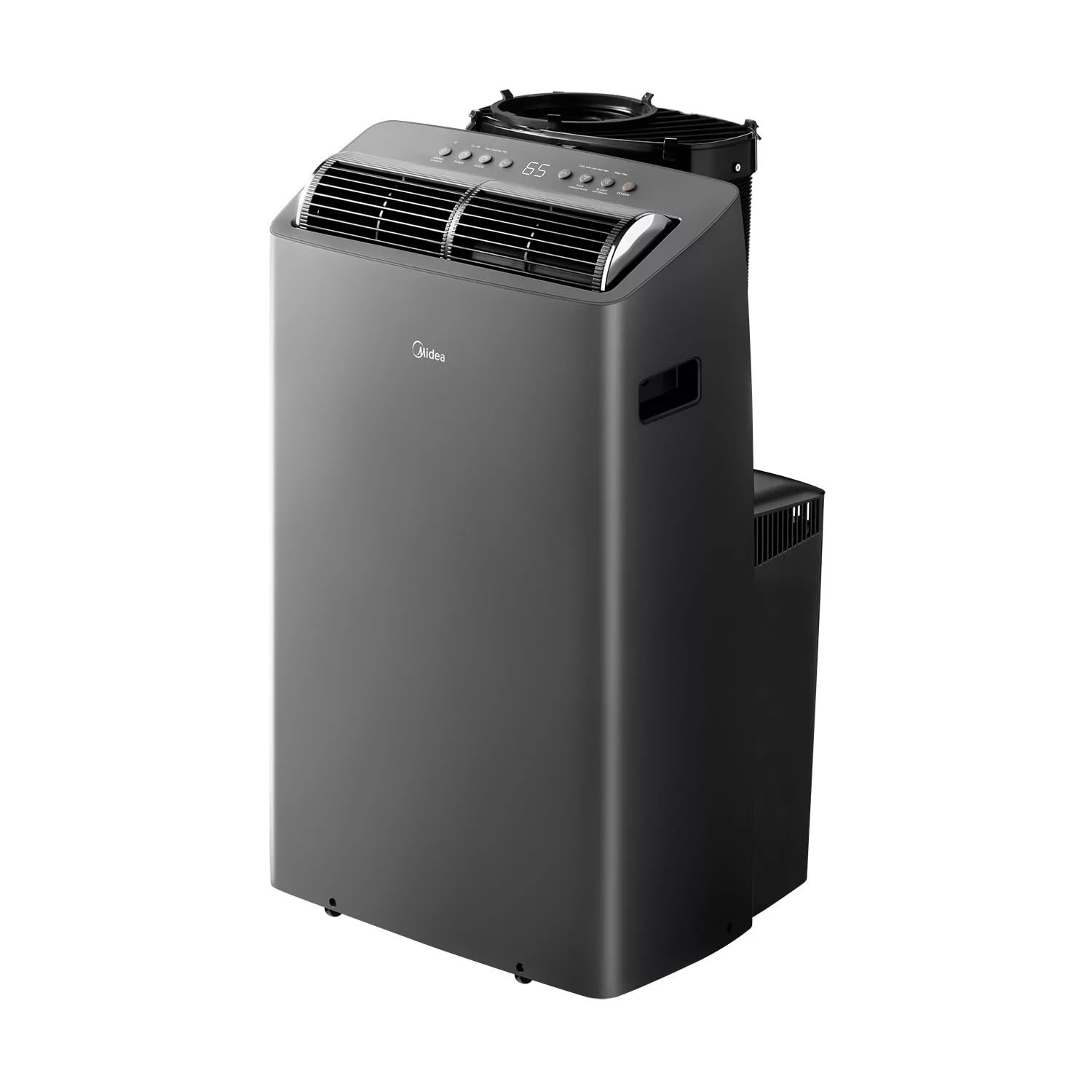 midea duo 10,000 btu sacc smart inverter portable air conditioner, grey map12s1tgr-s