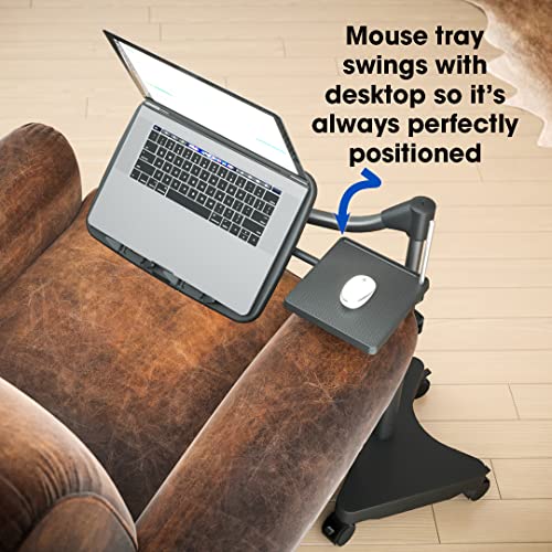 Levo G2 Rolling Laptop Workstation Stand Cart Desk For Laptops, Books, Tablets, And Art, Made For Sofa, Bed, Chair, Or Standing #TOP5