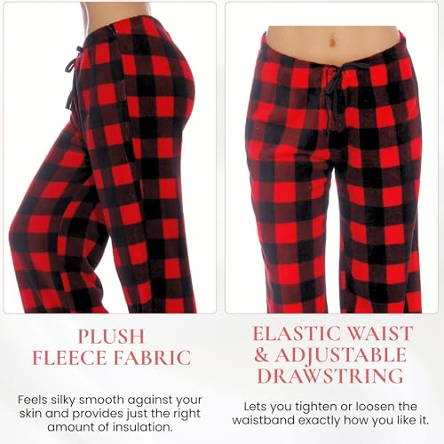 Image of Just Love Women Plush Pajama Pants Buffalo Plaid