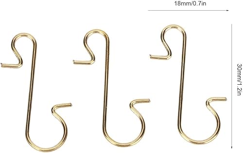 Miniatura 8 de Fdit Mini ganchos en S de 1 pulgada, ganchos de metal para colgar, ganchos multiusos en forma de S de metal para decoración de manualidades, paquete