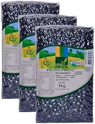 Kit 3X: Feijão Preto Orgânico Coopernatural 1kg