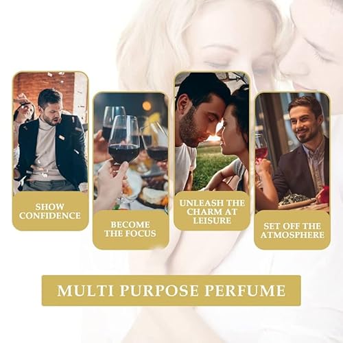 Mqq Lure Her Perfume Para Hombres, Colonia De Feromonas Doradas Para Hombres Atraer Mujeres, Romantic Glitter Perfume, 1.0 Count #TOP6