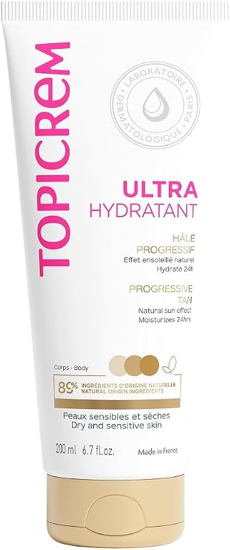 Topicrem Loção Autobronzeadora Progressiva para Pele Sensível, 200 mL