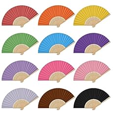 12 Piezas Abanico de Madera, 21x2,8x1cm, Abanico B...