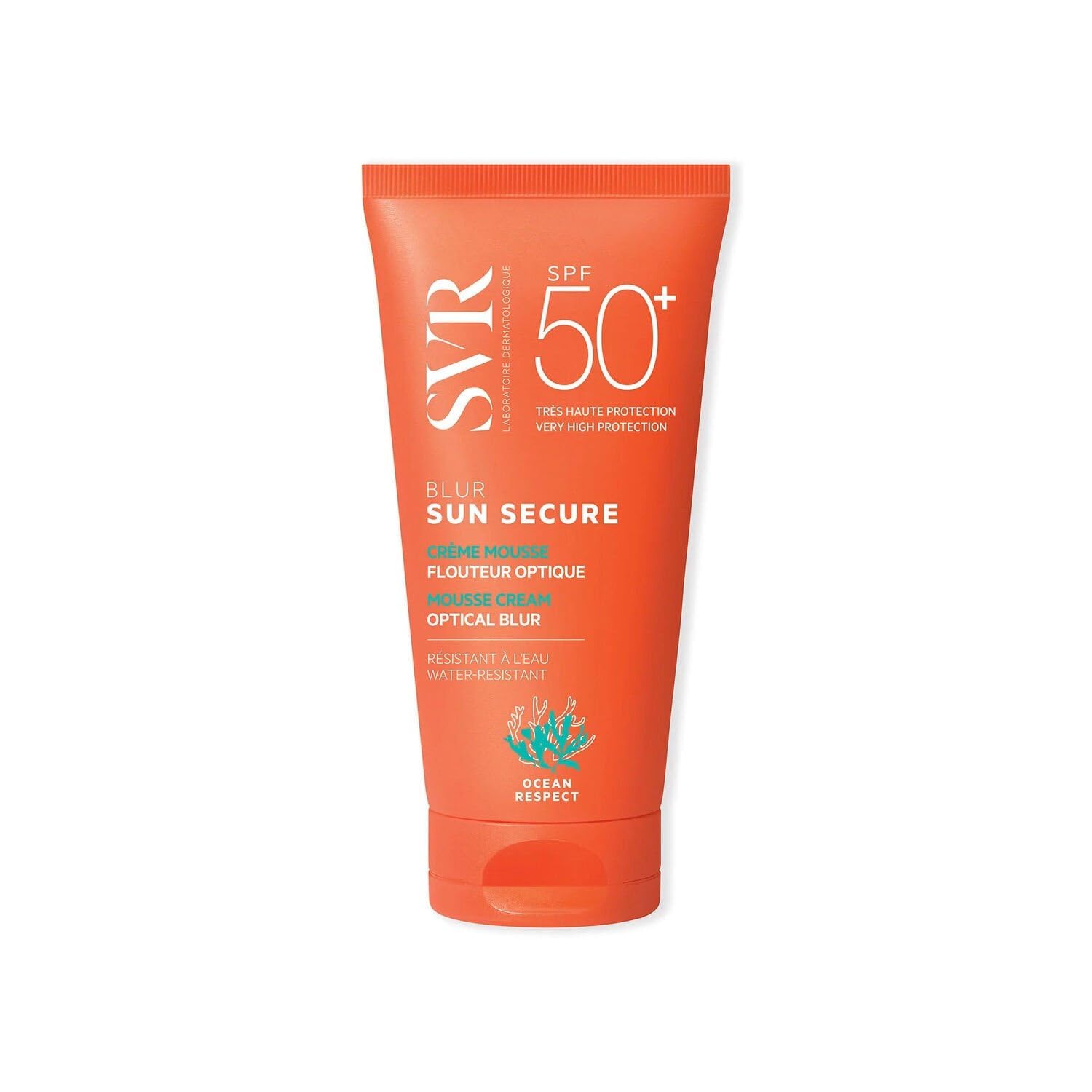 LABORATOIRE SVR – Protection Solaire Visage SPF50+ Effet Flouteur, Texture Mousse Légère (50mL) - Le Lot De 2