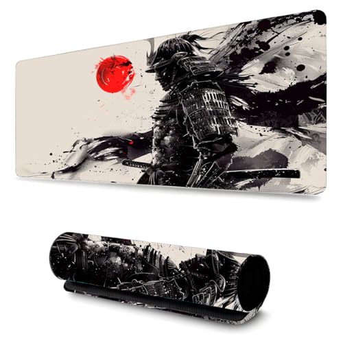Mouse Pad Profissional para Gamer com Impressões de Samurai