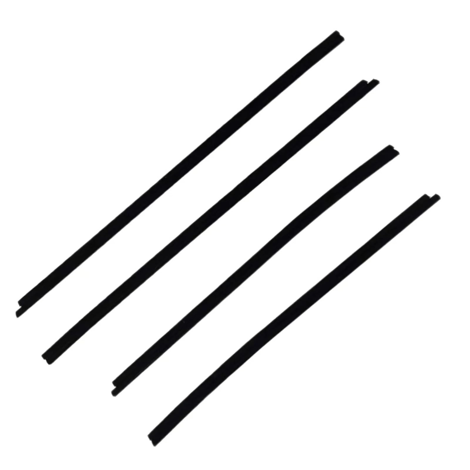 Watjcse One Color 4Pcs Car Window Weatherstrip Inner Black Compatible With Toyota Corolla 2003-2007 Car Weatherstrip Window Moulding Trim