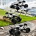 Qudify 1:8 Scale Amphibious 4WD RC Car for Kids 3+, Big Off-Road Monster Truck with LED Lights, 2.4GHz Waterproof Remote Control Car for Boys 4-7, Rechargeable All Terrain Toy Gift