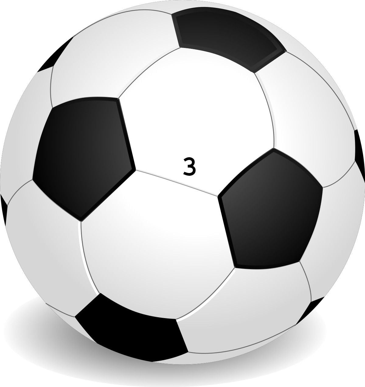 Black and White Premium Football Football - Size: 3 (Kids, Pack of 1)-image-37