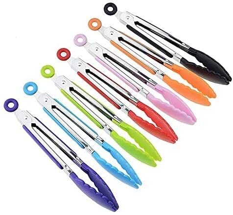 1 Pieza de Pinzas para Alimentos Resistentes al Calor, Pinzas Creativas Antideslizantes de Nailon para Pan, Pinzas para Servir, Herramientas de Cocina, Herramientas para Barbacoa, Accesorios (B)