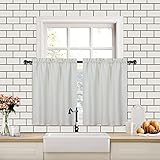 Gut Servieren: Die halbtransparent Gardine können weiches Licht hereinlassen und schützt gleichzeitig vor neugierigen Blicken von außen, perfekte Balance zwischen Licht und Privatsphäre.