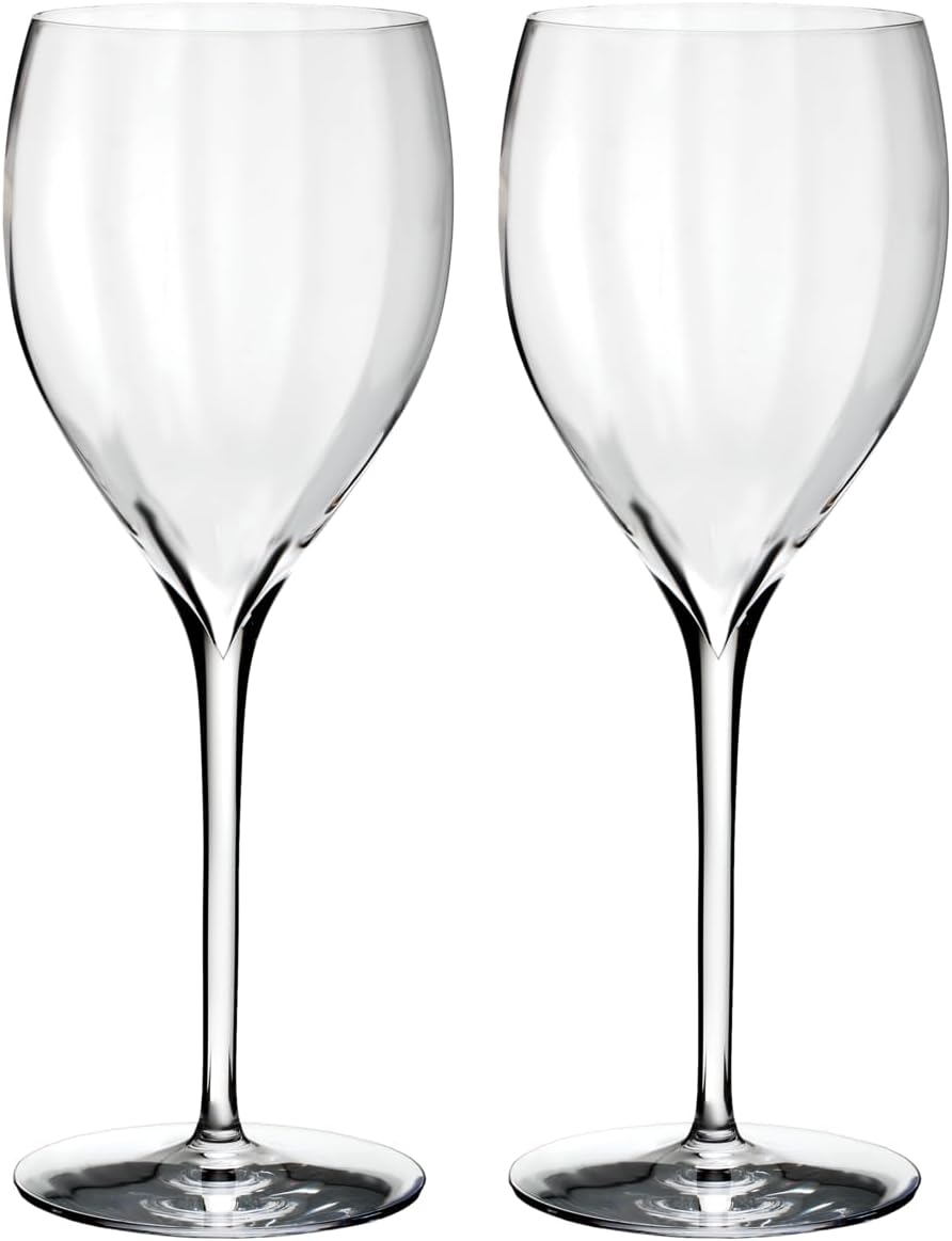 Waterford Elegance Optic White Wine Glass Pair